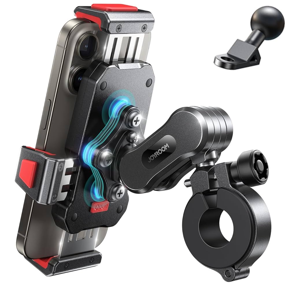 iPhoneアクセサリー Remraam Amazon.com: JOYROOM Bike Phone Holder Mount, [Dual Anti
